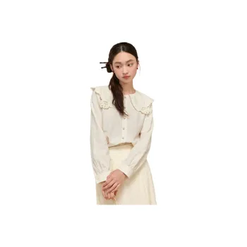 ZIHAN Shirt Women's Creamy White