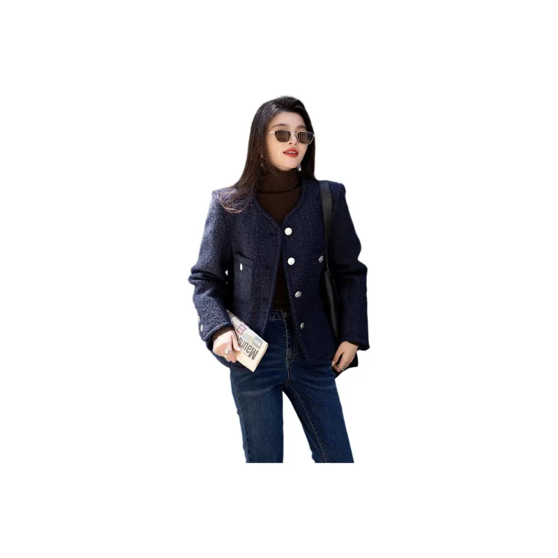 【dme】 Jackets Coats Women's Navy Blue-0