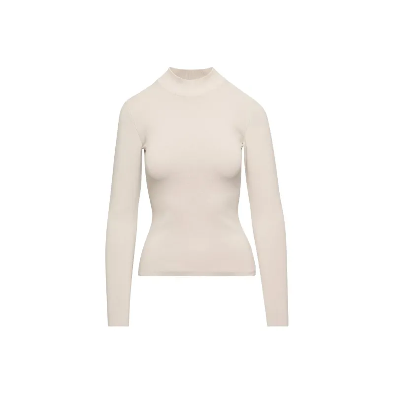 ARITZIA Babaton Sculpt Knit Astrid Knitwear Women's Matte Pearl/Matte Pearl-0