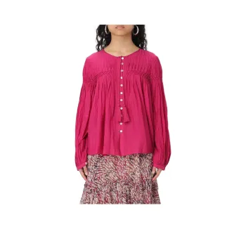 ISABEL MARANT ETOILE Pleat Detailed Buttoned Blouse