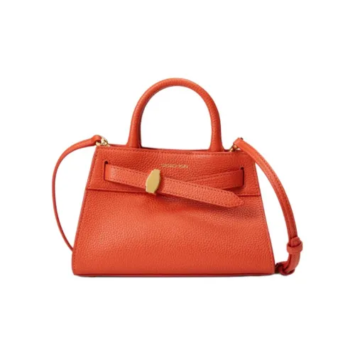 VERONICA BEARD Leather One Shoulder Handbag Mini Women's Orange