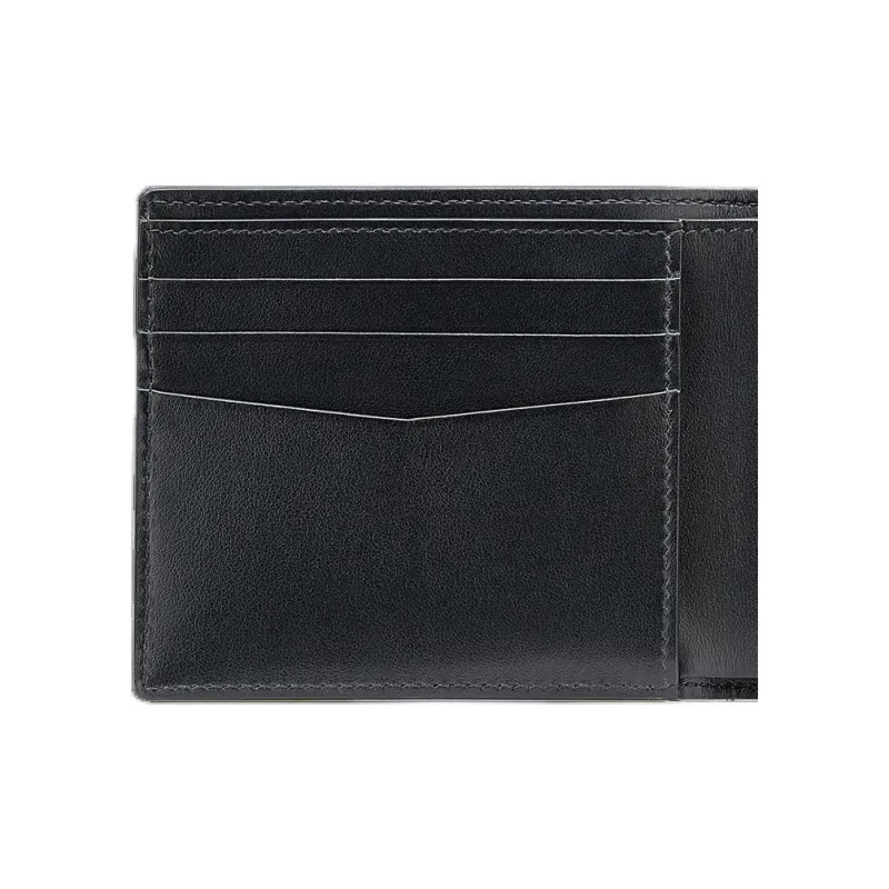 S. T.DUPONT Grain Calfskin Wallet Women's Black-3