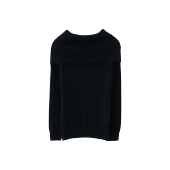 SNOWFORTE SS24 Cashmere Sweater Women's Obsidian Black