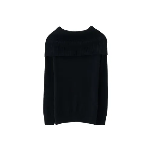 SNOWFORTE SS24 Cashmere Sweater Women's Obsidian Black