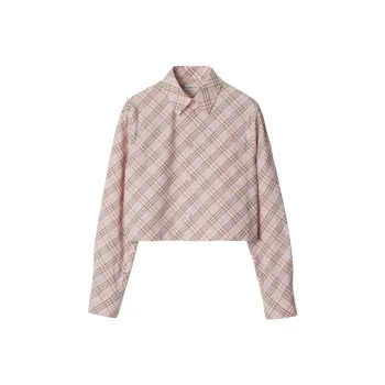 Burberry Vintage Check Cropped Buttoned Shirt