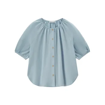 UNIQLO Shirt Women's Dusty Blue
