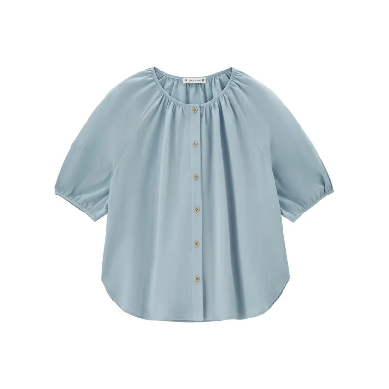 UNIQLO Shirt Women's Dusty Blue-0