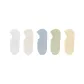 White, Milk White, Cyan Blue Gray, Baby Green, Baby Yellow
