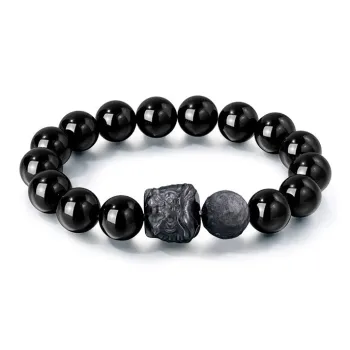 JUICY GRAPE Obsidian Bracelets Unisex