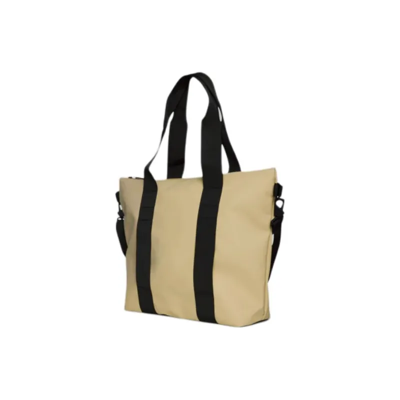 Rains Polyester Tote Bag, Shopping Bag, Shoulder Bag, Handbag Mini Unisex Sand-1