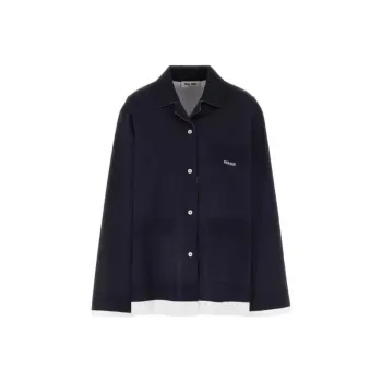 MIU MIU Double Layer Button Up Shirt