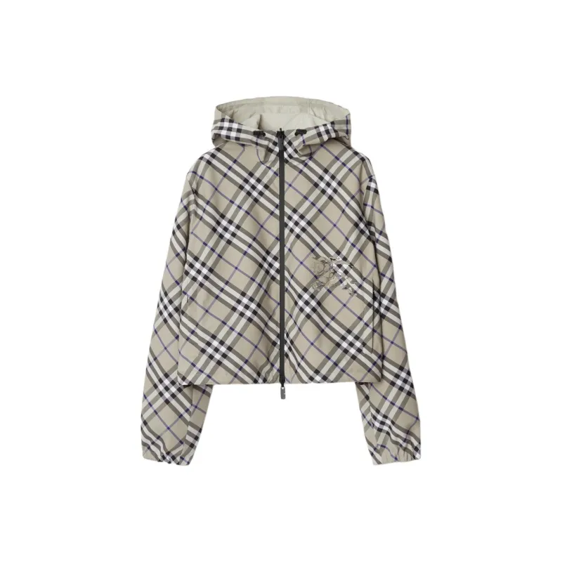 Burberry Reversible Cropped Check Jacket-0