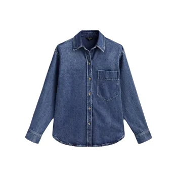 Massimo Dutti Shirts Women's Denim Blue