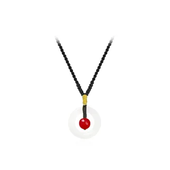 Tkb White Jade Bodhi Necklaces Unisex