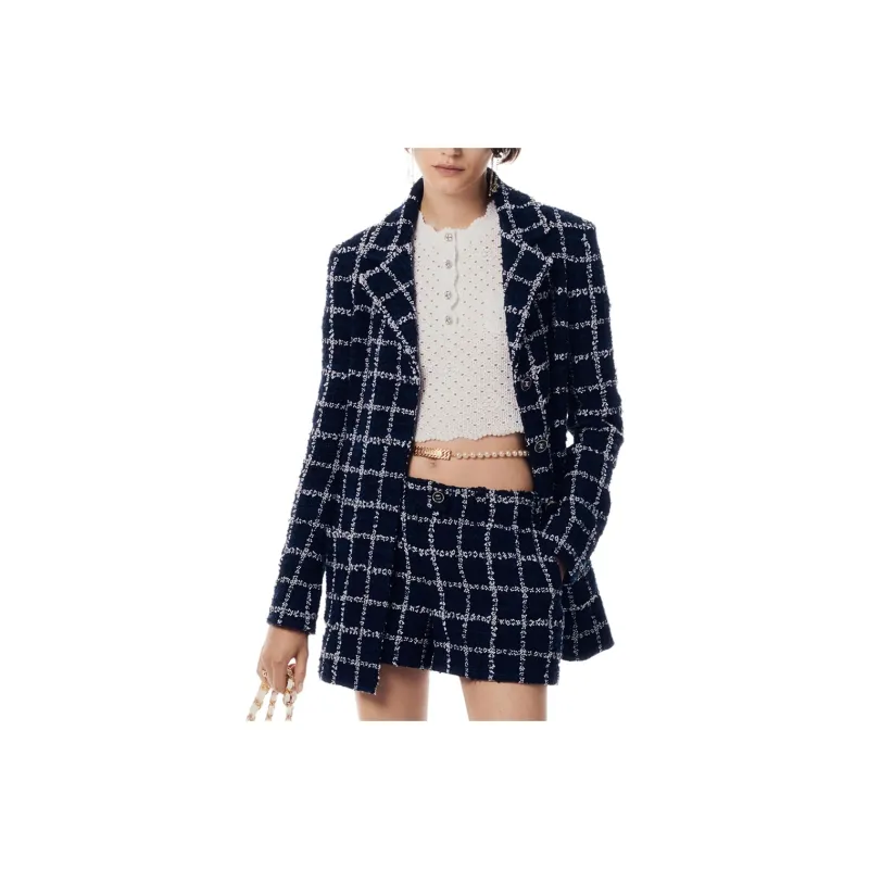 CHANEL 24 New Spring And Summer Arrivals Jackets Coats Women's Marine Blue-0