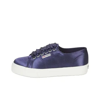 SUPERGA SATINW Low Top Skateboard Shoes Women's Marine Blue