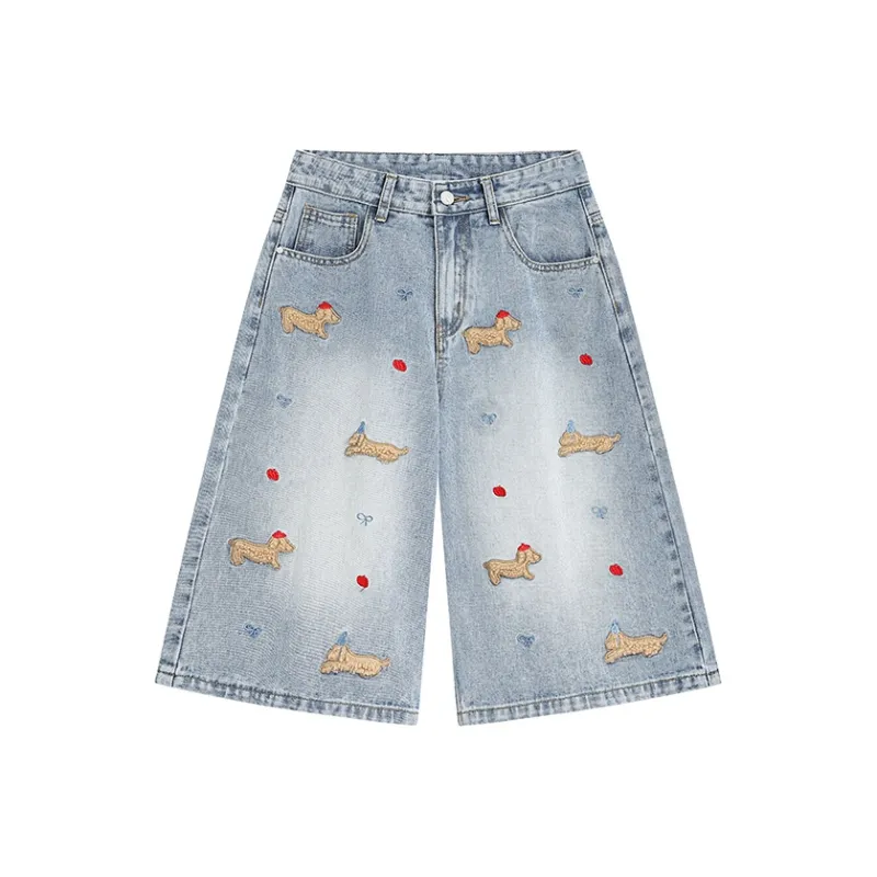 BEAR UNION Denim Shorts Unisex-1