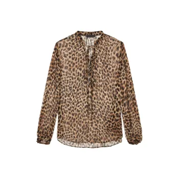 MO&CO Shirts Women's Leopard Print