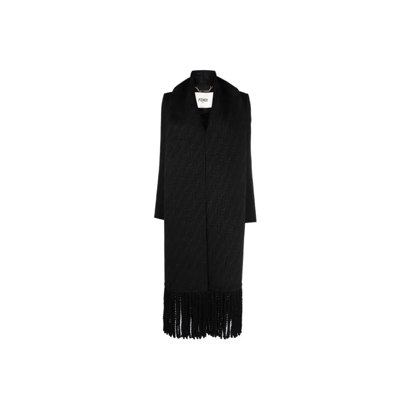 FENDI SS22 Jackets Coats Women's Black-0