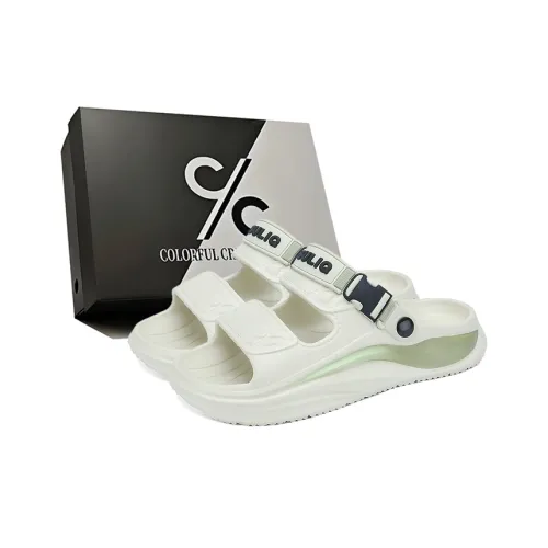 Colorful Creations EVA Cut Out Quiet Slip Resistant Odor Resistant Abrasion Resistant Slide Slippers Unisex