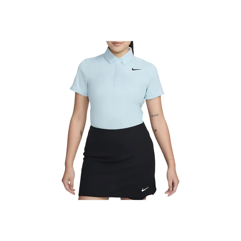 Nike Women's Dri-FIT ADV Short-Sleeve Golf Polo Shirt Women's Glacier Blue-0