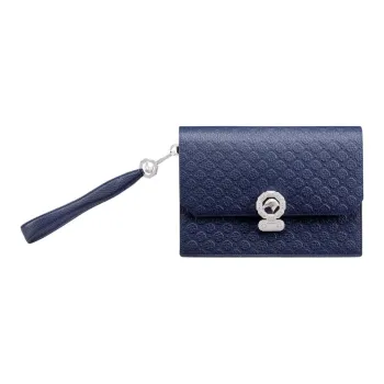 STEFANO RICCI Calfskin Clutch Men's Blue