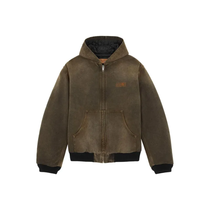 MM6 Maison Margiela Zip Up Hooded Jacket-0