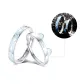 Cat Love Fish 999 Fine Silver-Couple Rings