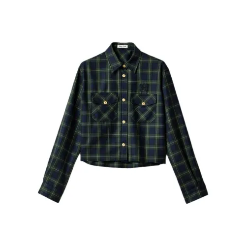 miu Sunglasses miu Sunglasses Plaid Shirt