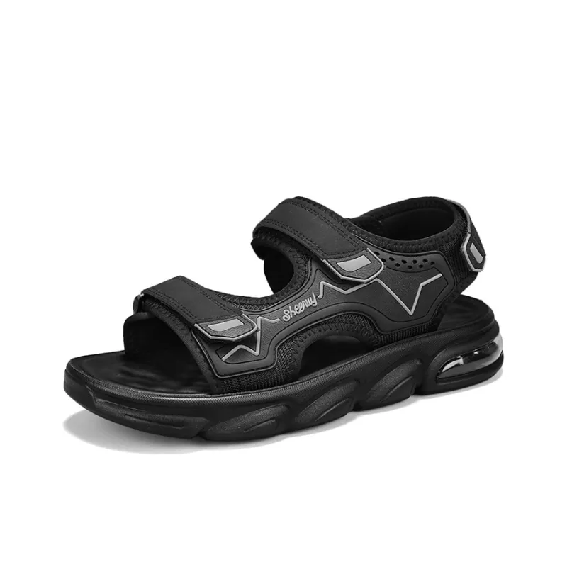 Ncmt Beach Sandals Men Black Orange/Black Gray/Khaki-1