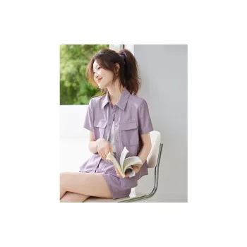 TERRE BLEUE Casual Suit Women's Purple