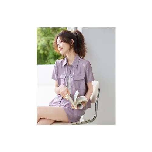 TERRE BLEUE Casual Suit Women's Purple