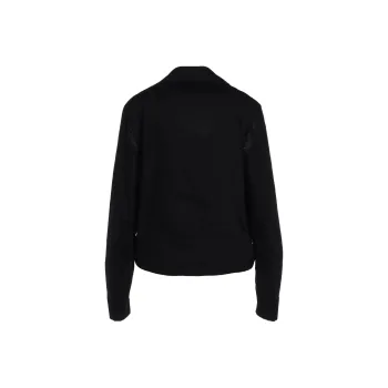 Yohji Yamamoto Belt detail Cotton Biker Jacket
