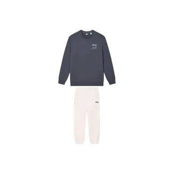FILA Casual Sportswear Men Wall Mud Gray+Steam White