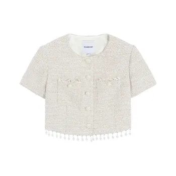 Bebe SS24 Jackets Coats Women's Raw White
