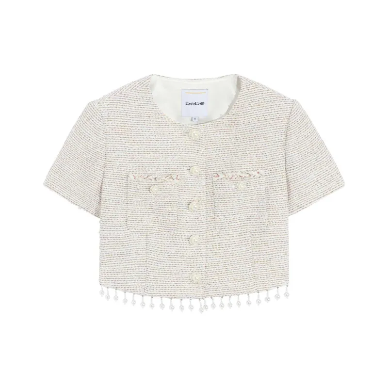 Bebe SS24 Jackets Coats Women's Raw White-0