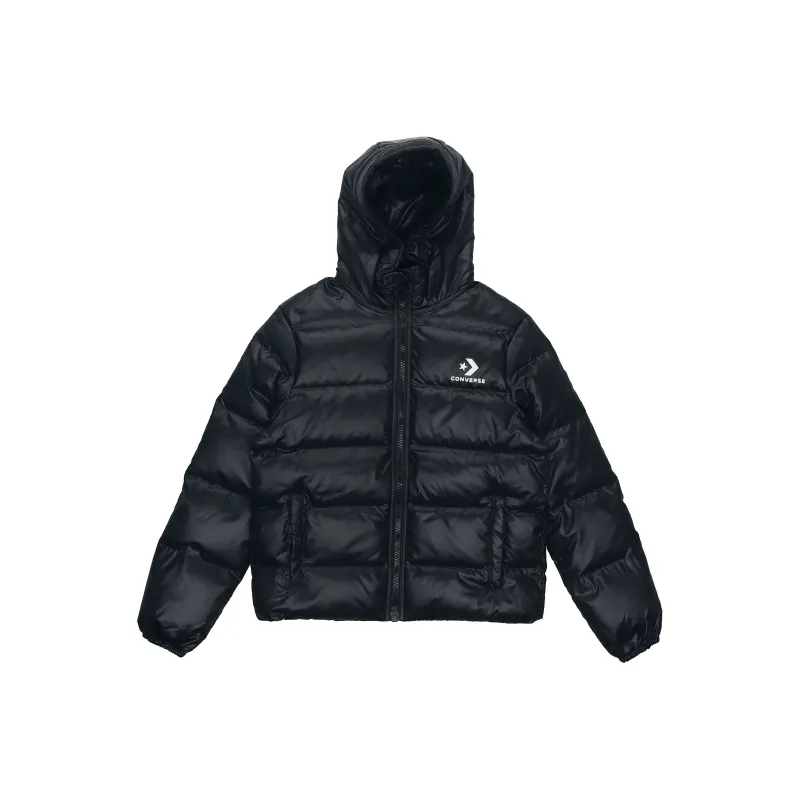 Converse Fill Puffer Winter Down Jacket Men's Black-0