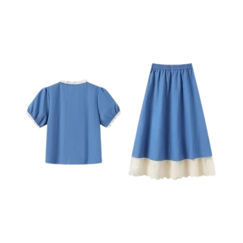 ABBY GODDESS Skirt Set Women's Blue-1