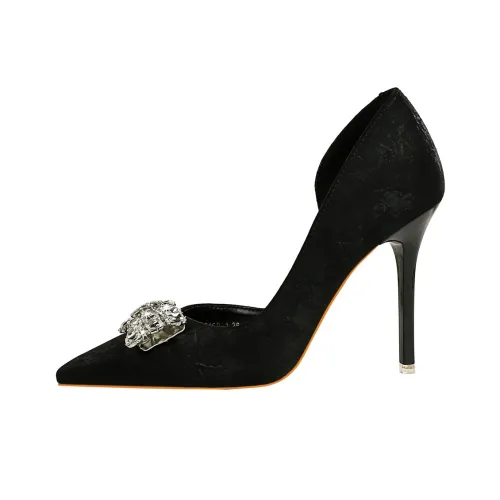 QITUMAUL High Heels Women's Silver