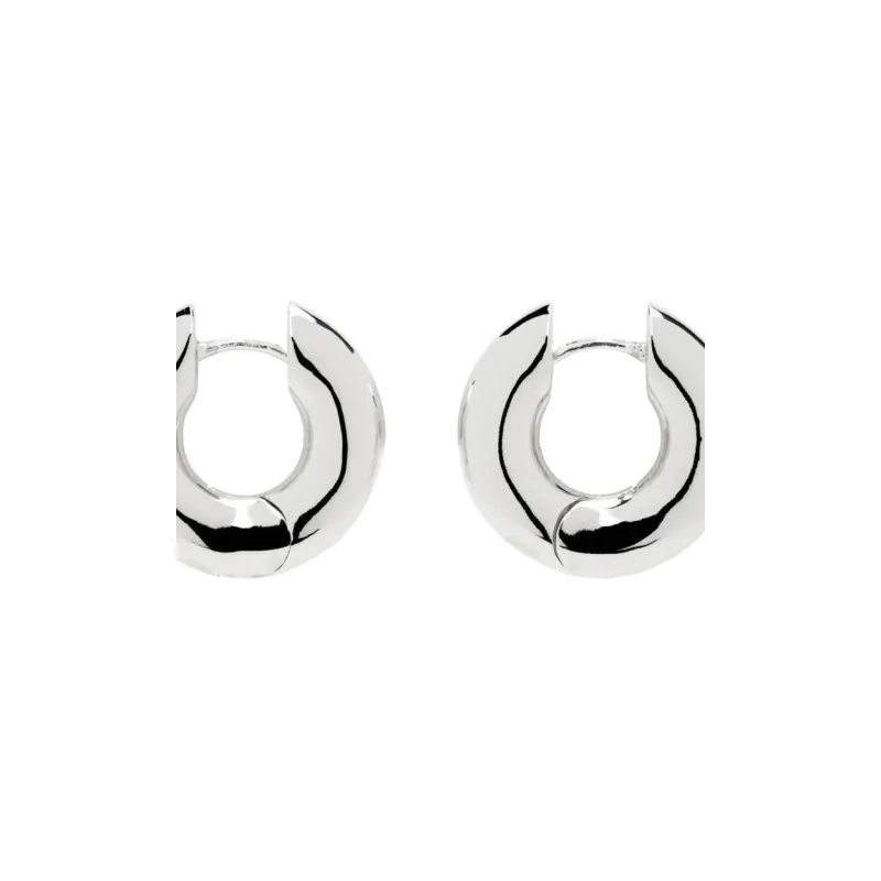 Laura Lombardi Brass Earrings Women's Silver-2