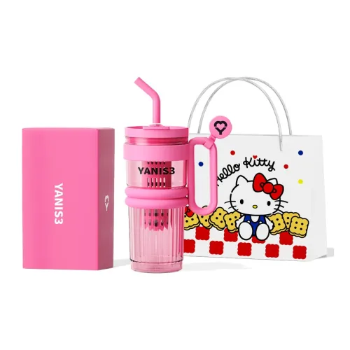 Y&3 Lotso/Hello Kitty/Kuromi/Doraemon Large Capacity Plastic Water Cup 1000ML