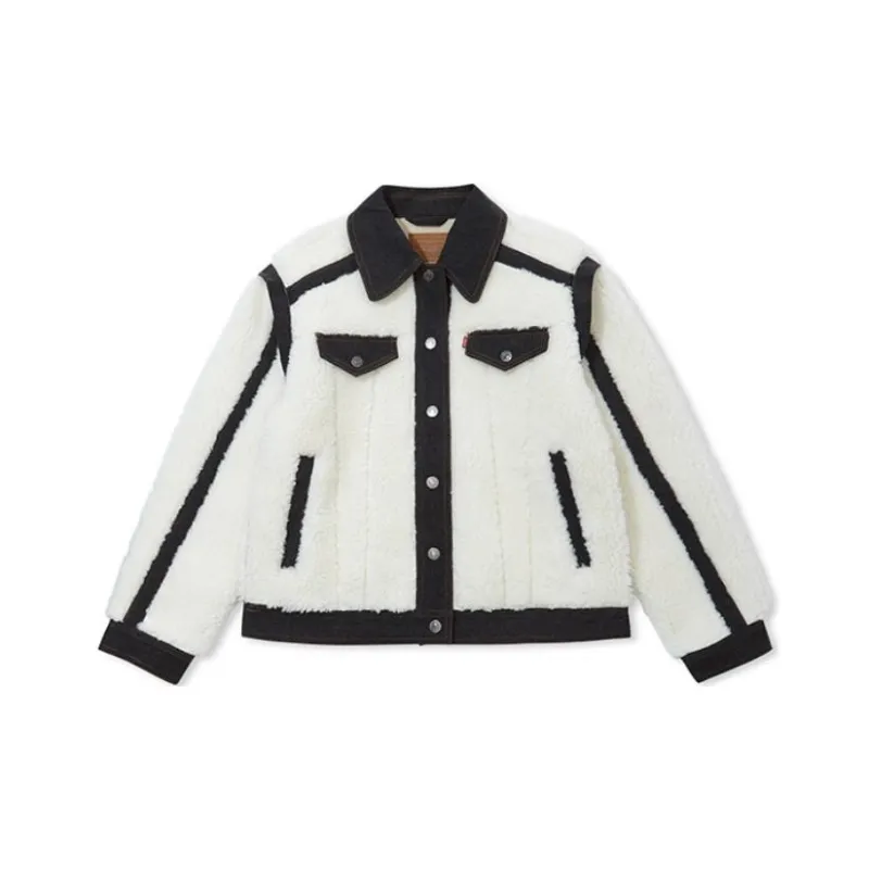 Levis Jackets Women's White-0