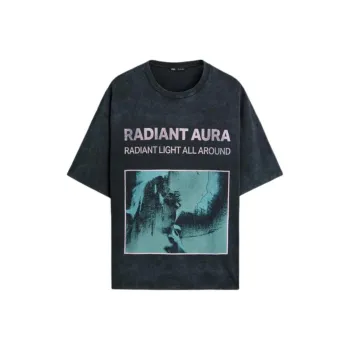 ZARA Regular T Shirt Unisex Deep Anthracite