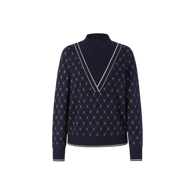 JZ Juzui Knitwear Women's Dark Blue-0