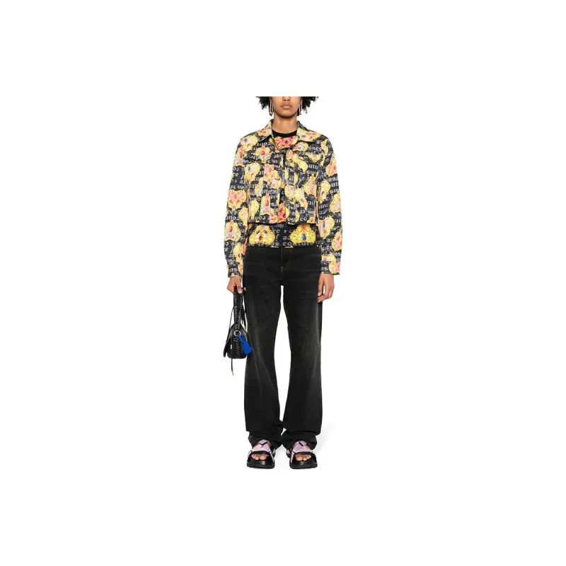 VERSACE JEANS COUTURE Heart Couture print Denim Jacket-5