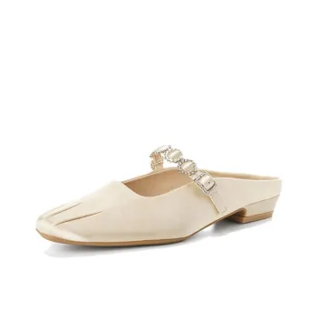 Than Than Me Rubber Sole Slip Resistant Closed Toe Slippers Women's
