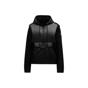 Moncler High Neck Drawstring Hoodie