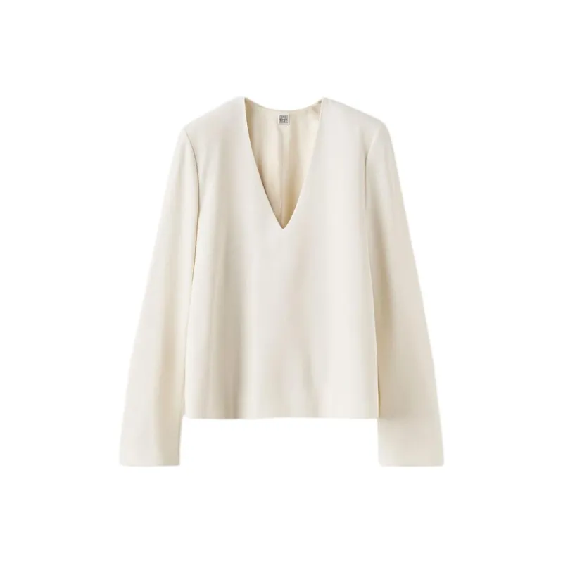 TOTEME Shirt Women's Bone White-0