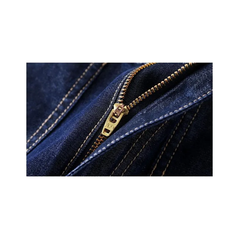 IHIMI Denim Shorts Women's Navy Blue-4
