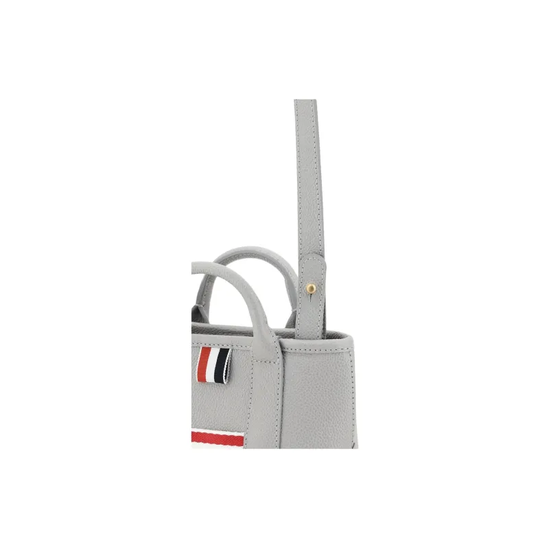THOM BROWNE Rwb Stripe Detailed Tote Bag-3